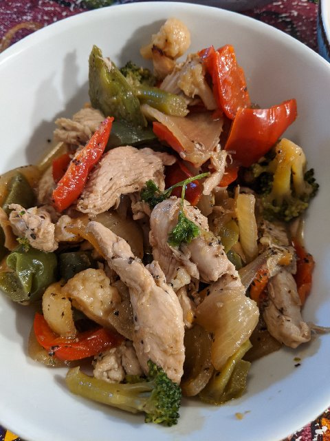 Stir Fry Chicken with Basmati GF DF